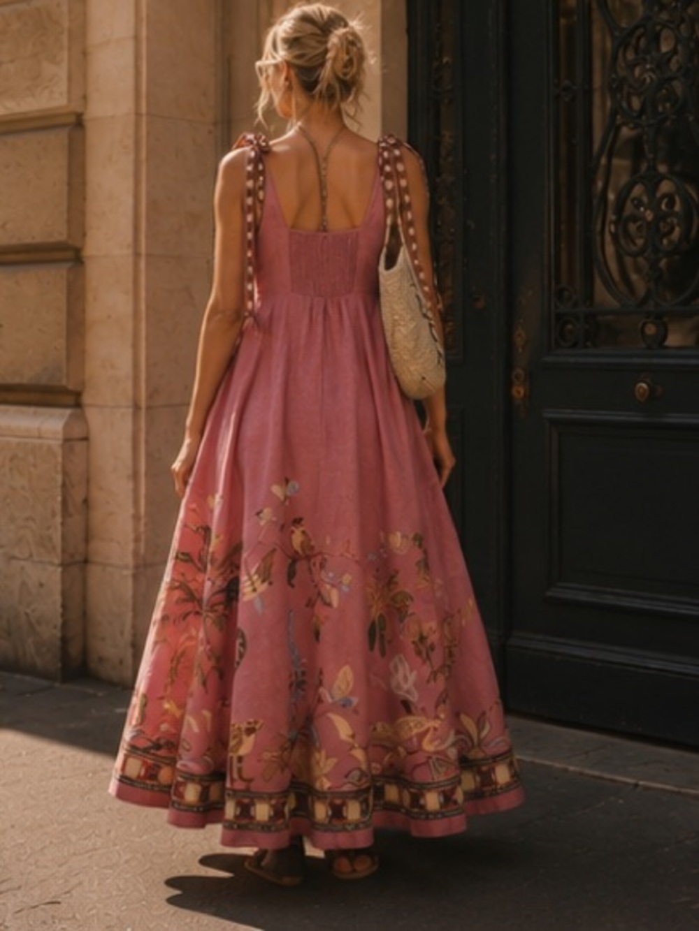 Alemais Zuri Dusty Rose Floral Border Maxi Dress last 3🔥🔥 - Picture 16 of 16